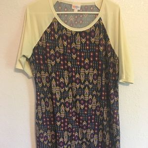 LuLaRoe Dress Knee Length Multicolored